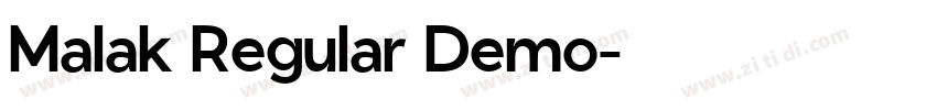 Malak Regular Demo字体转换